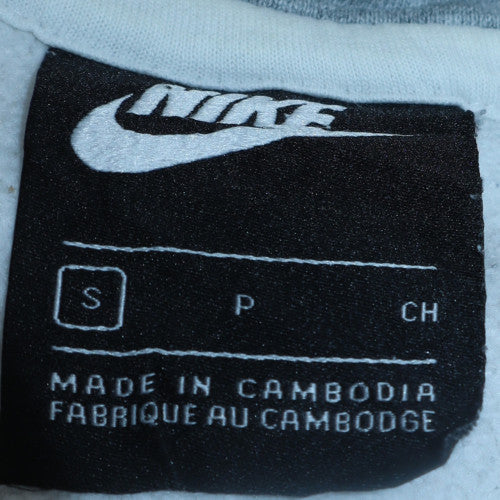 Nike Men's White Pullover Hoodie Small Sports Fleece Logo