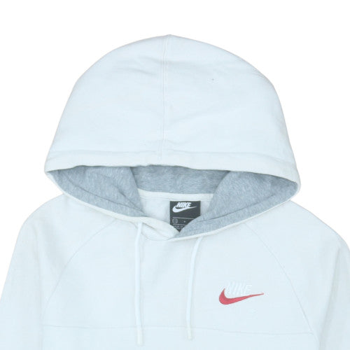 Nike Men's White Pullover Hoodie Small Sports Fleece Logo