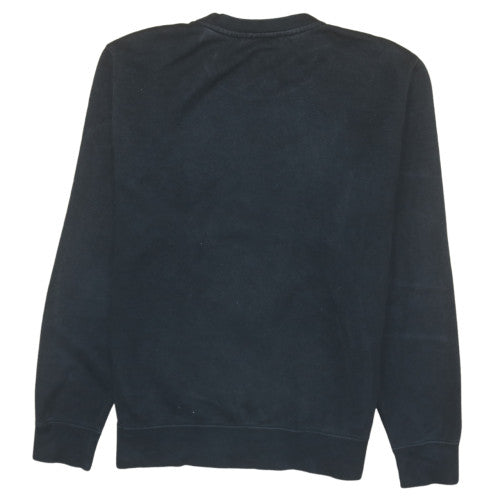 Nike Men's Black Small Crew Neck Pullover Sweatshirt Just Do It Logo