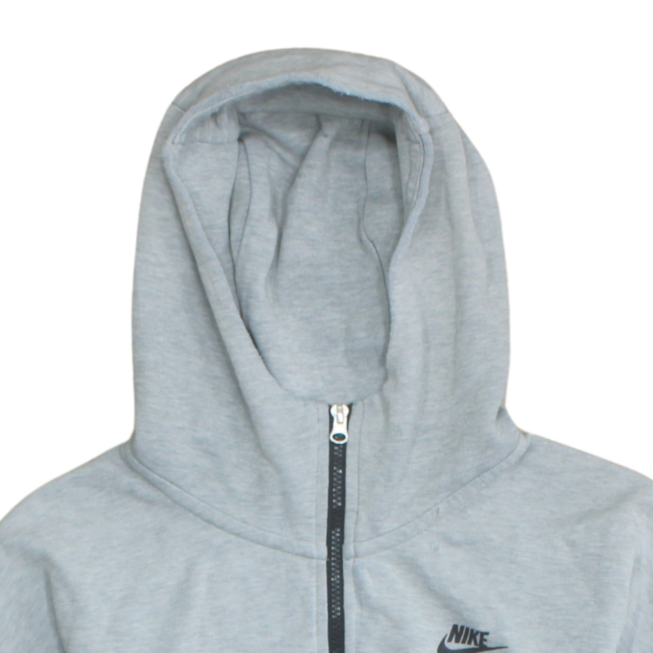 Nike Men Grey Full Zip Hoodie M Lightweight Sportswear