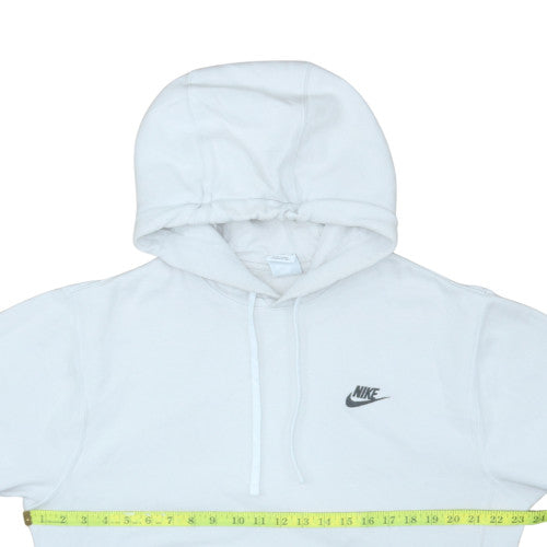 Nike Men's White Pullover Hoodie Small Regular Fit Fleece