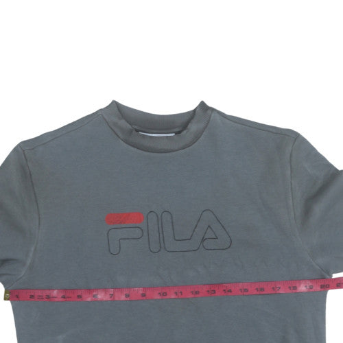 Fila Men's Grey XS Crew Neck Pullover Sweatshirt