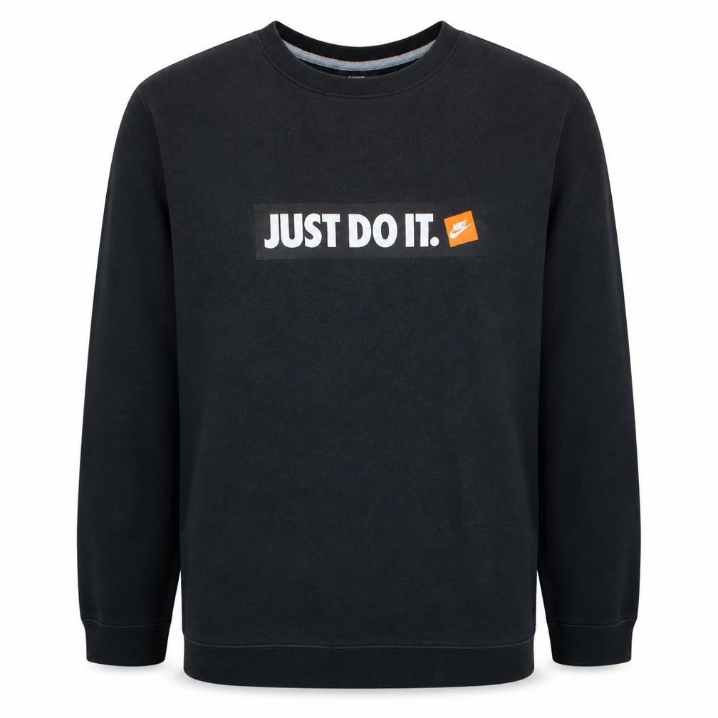 Nike Men's Black Just Do It Crew Neck Sweatshirt 2XL Pullover