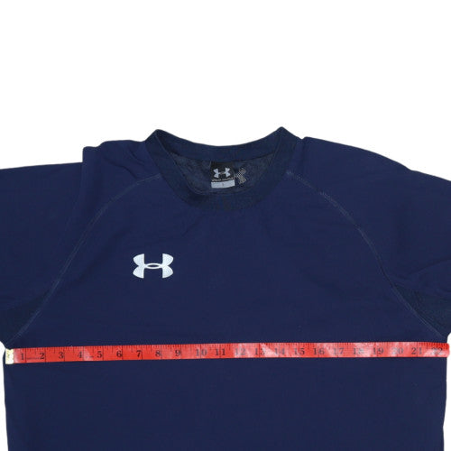 Under Armour Men's Navy Crew Neck Pullover Sweatshirt S