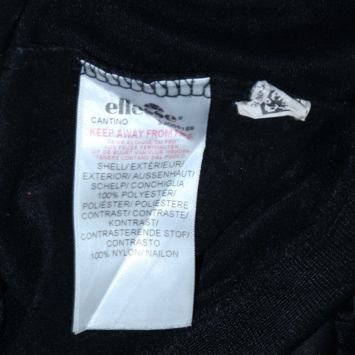 Ellesse Men's Black 1/2 Zip Hooded Sweatshirt Size M Lightweight Logo