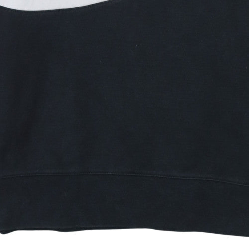 Nike Men's Red Black Colour Block Crew Neck Sweatshirt Size S