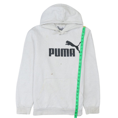 Puma Women's White Hoodie Medium Pullover Hooded Sweatshirt