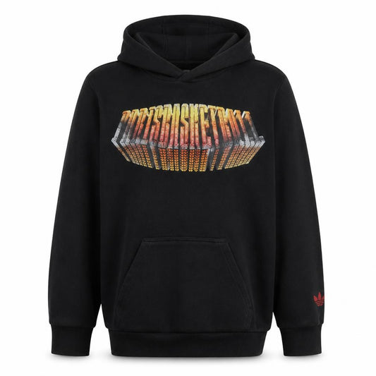 Adidas Mens Black Pullover Hoodie Size M Basketball Graphic