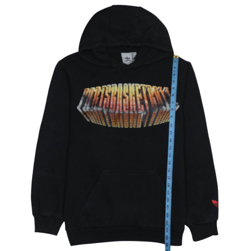 Adidas Mens Black Pullover Hoodie Size M Basketball Graphic
