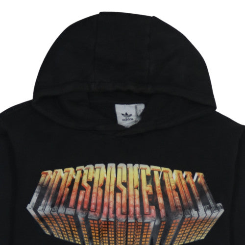 Adidas Mens Black Pullover Hoodie Size M Basketball Graphic