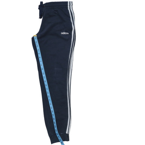 Adidas Women's Blue Jogger Trousers M Fleece Elastic Waist