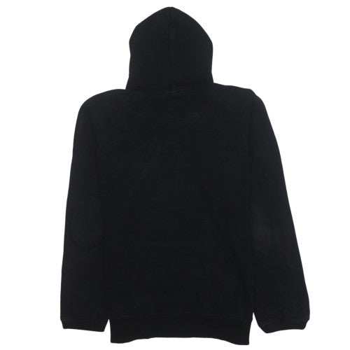 Ellesse Mens Black L Pullover Hoodie Logo Fleece Sweatshirt