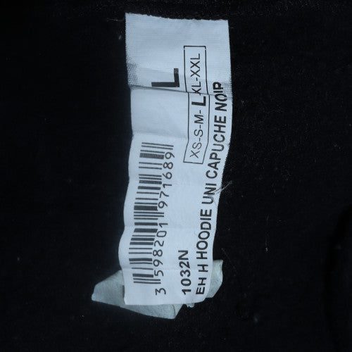 Ellesse Mens Black L Pullover Hoodie Logo Fleece Sweatshirt