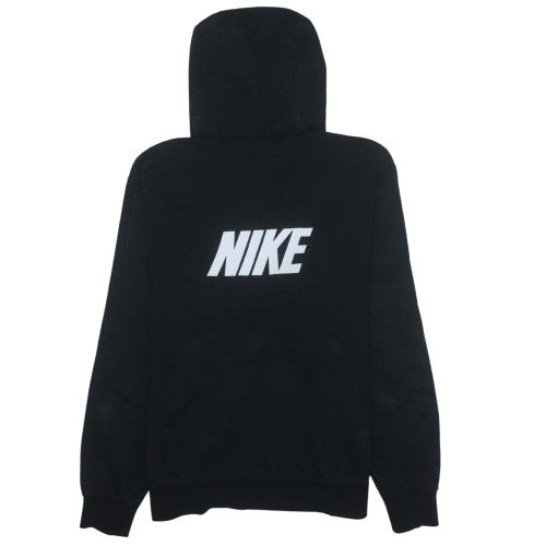 Nike Men's Black Pullover Hoodie L Logo Sports Fleece Sweatshirt