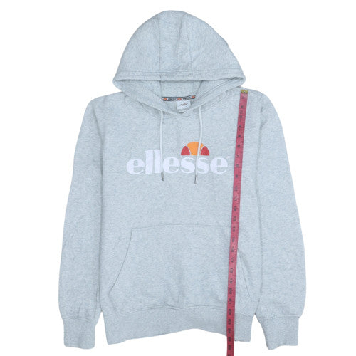 Ellesse Men's Grey L Pullover Hoodie Logo Sweatshirt