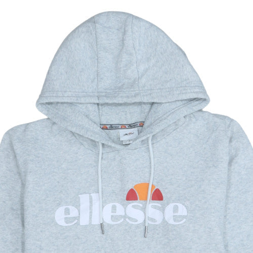 Ellesse Men's Grey L Pullover Hoodie Logo Sweatshirt