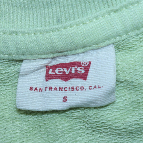 Levi's Women Mint Green Crew Neck Pullover Sweatshirt S