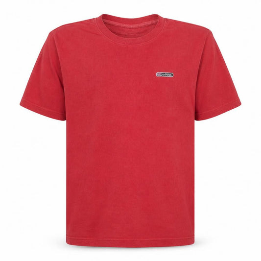 Adidas Mens Red Vintage Sports Logo T-Shirt Size L