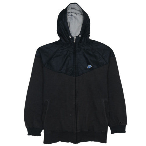 Nike Men's Black Full Zip Hoodie L Fleece Sportswear Jacket