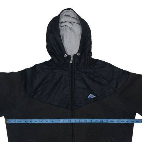 Nike Men's Black Full Zip Hoodie L Fleece Sportswear Jacket