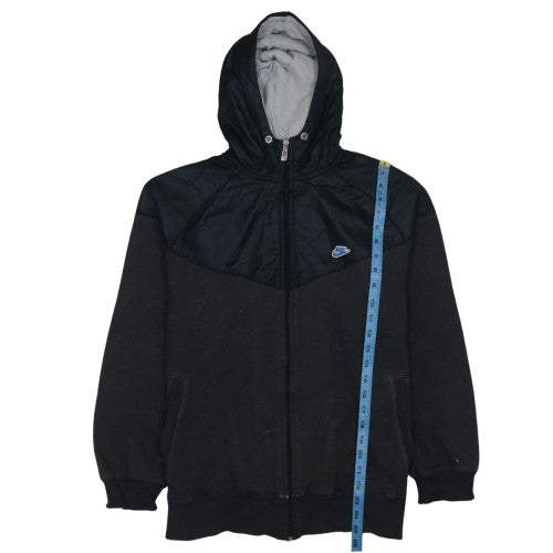 Nike Men's Black Full Zip Hoodie L Fleece Sportswear Jacket