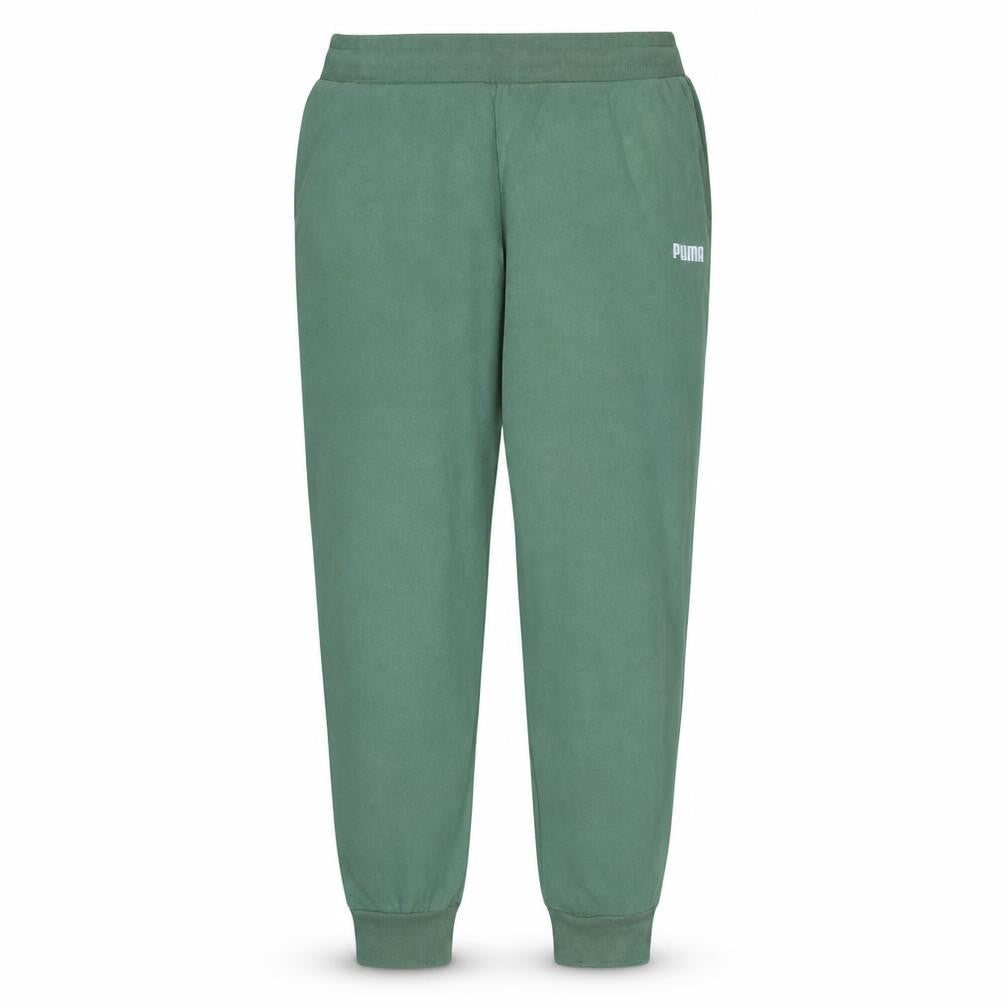 Puma Men's Green Jogger Sweatpants Size L Cotton Blend