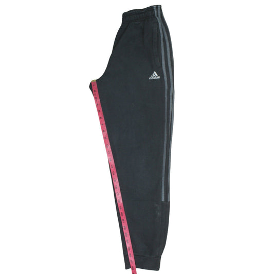 Adidas Men’s Black Jogger Trousers Size S Regular Fit Cotton Blend
