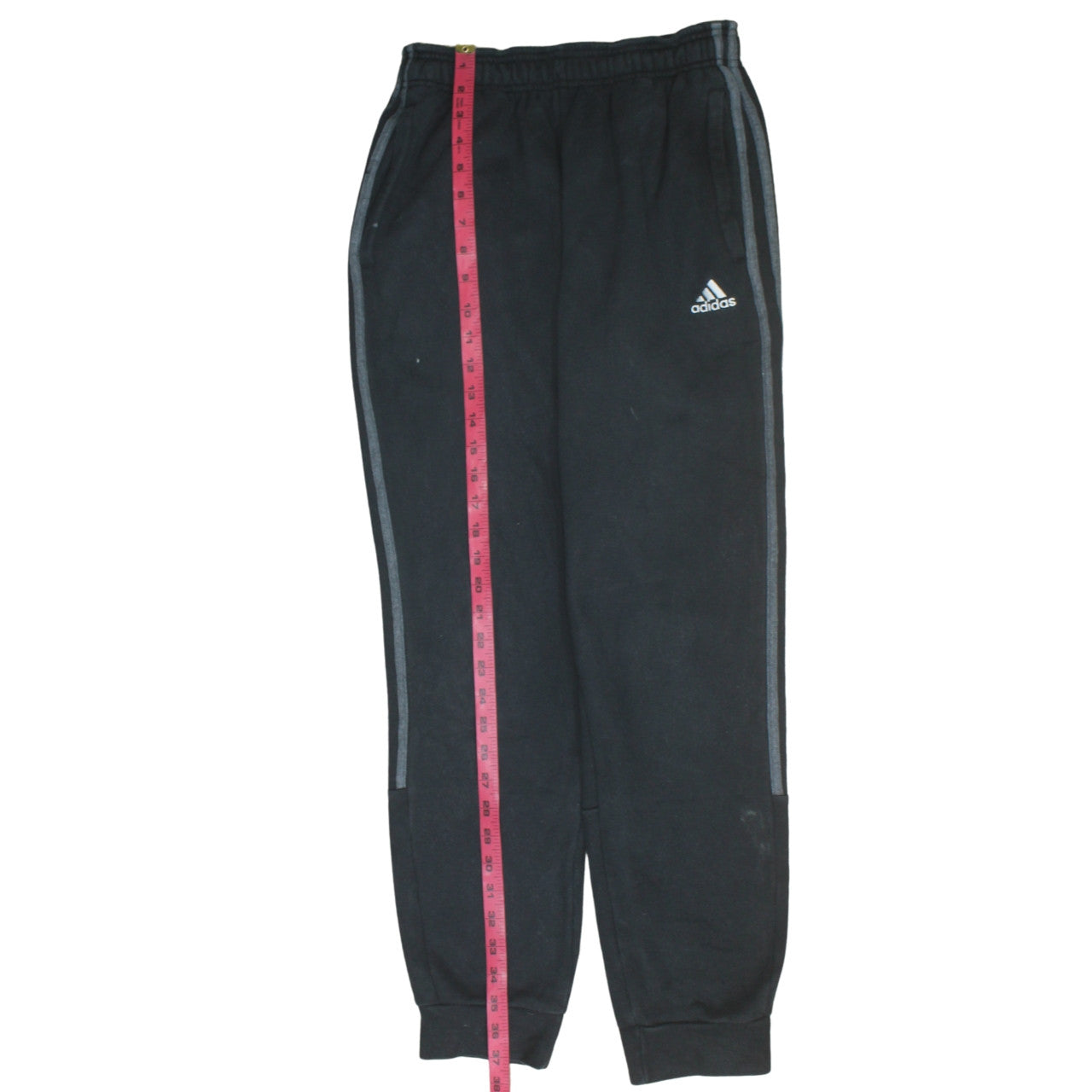 Adidas Men’s Black Jogger Trousers Size S Regular Fit Cotton Blend