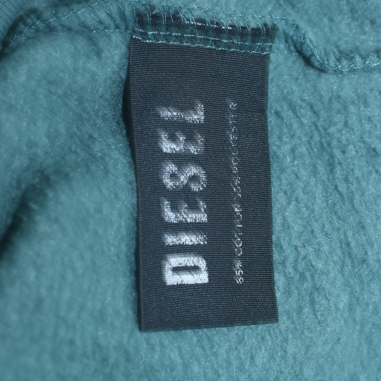 Diesel Mens Green Small Pullover Logo Crew Neck Sweatshirt