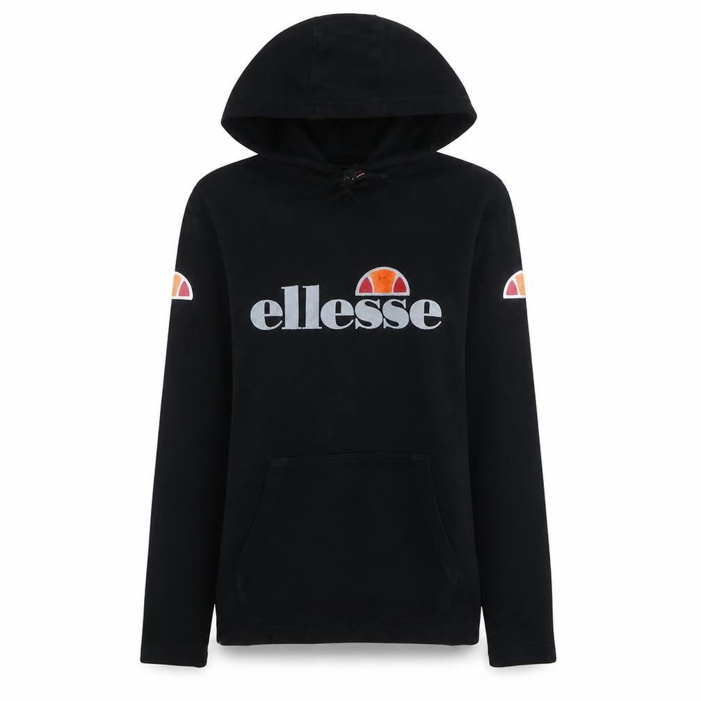 Ellesse Womens Black Hooded Pullover Sweatshirt UK 10