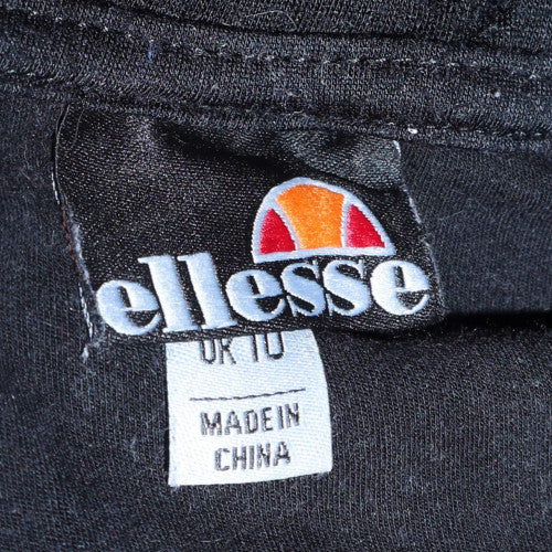 Ellesse Womens Black Hooded Pullover Sweatshirt UK 10