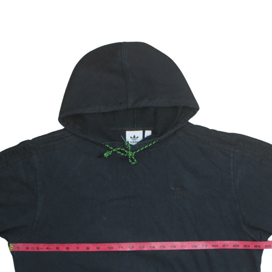 Adidas Mens Black Pullover Hoodie Medium Regular Fit Fleece