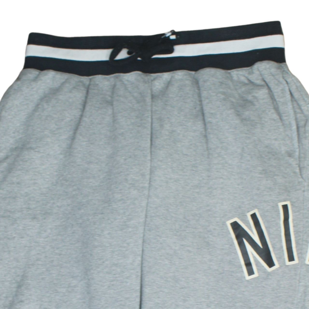 Nike Men Grey Sweatpants L Regular Fit Elastic Waist Tapered Fleece