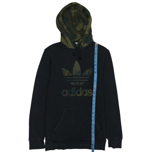 Adidas Men's Black Camouflage Hooded Pullover Hoodie Size S