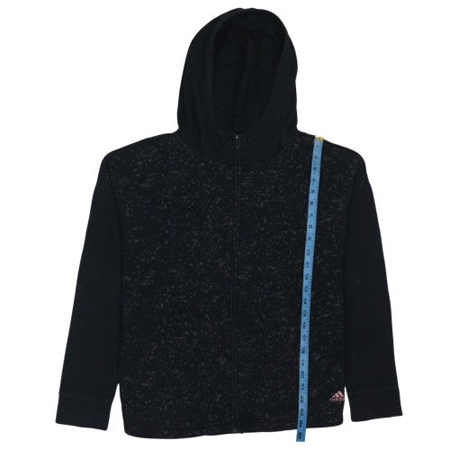 Adidas Women's Black Full Zip Hooded Sweatshirt Size M