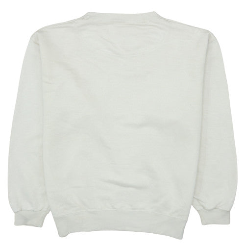 Champion Men's Beige Embroidered Pullover Sweatshirt Size S
