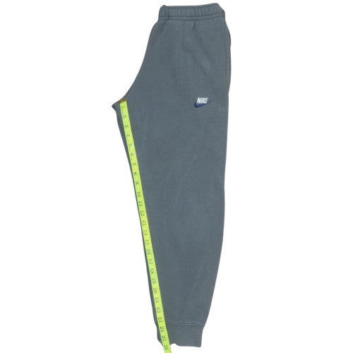 Nike Men's Grey Cotton Fleece Sweatpants S Regular Fit