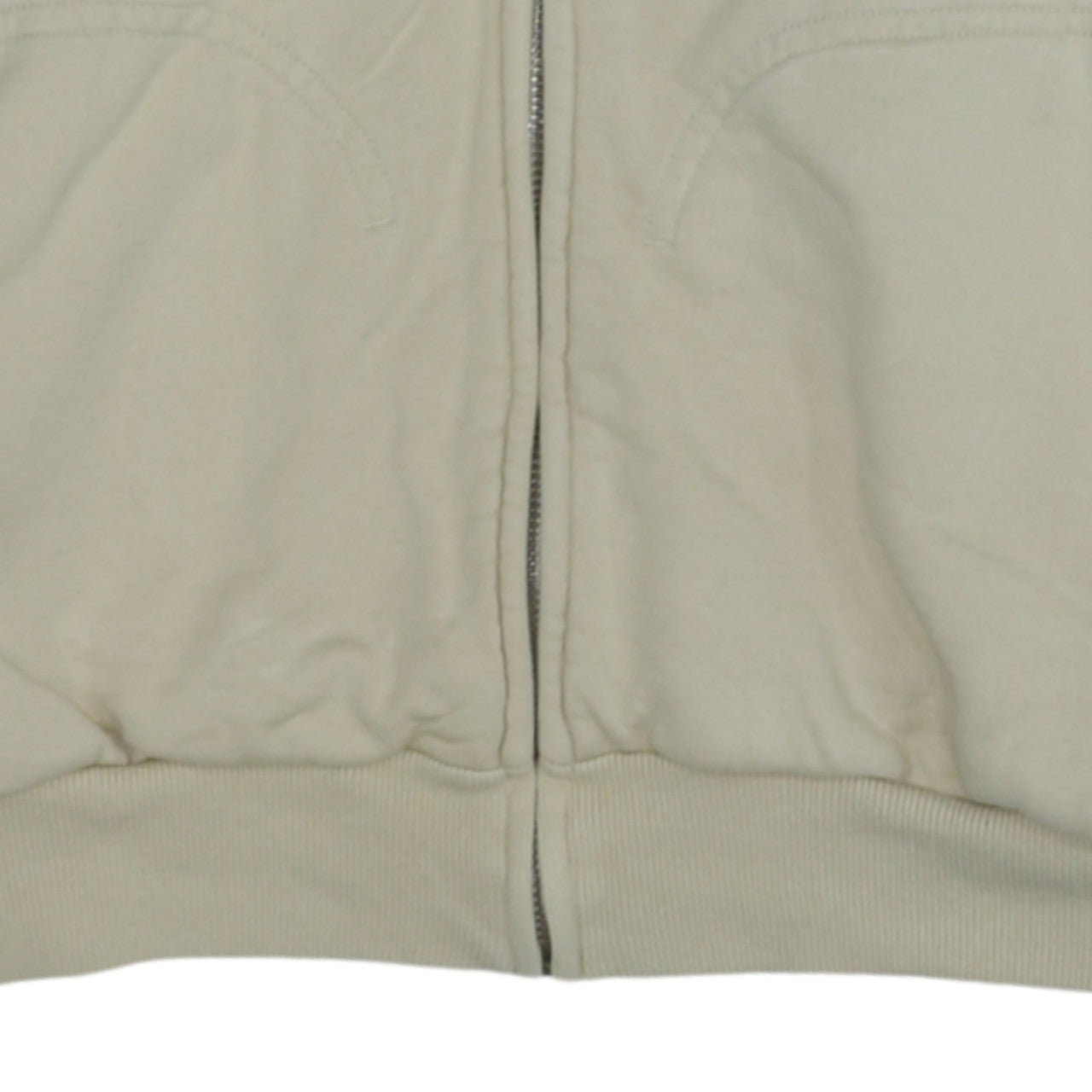 Kappa Men's Beige XL Track Jacket 100% Cotton Full Zip Retro Style