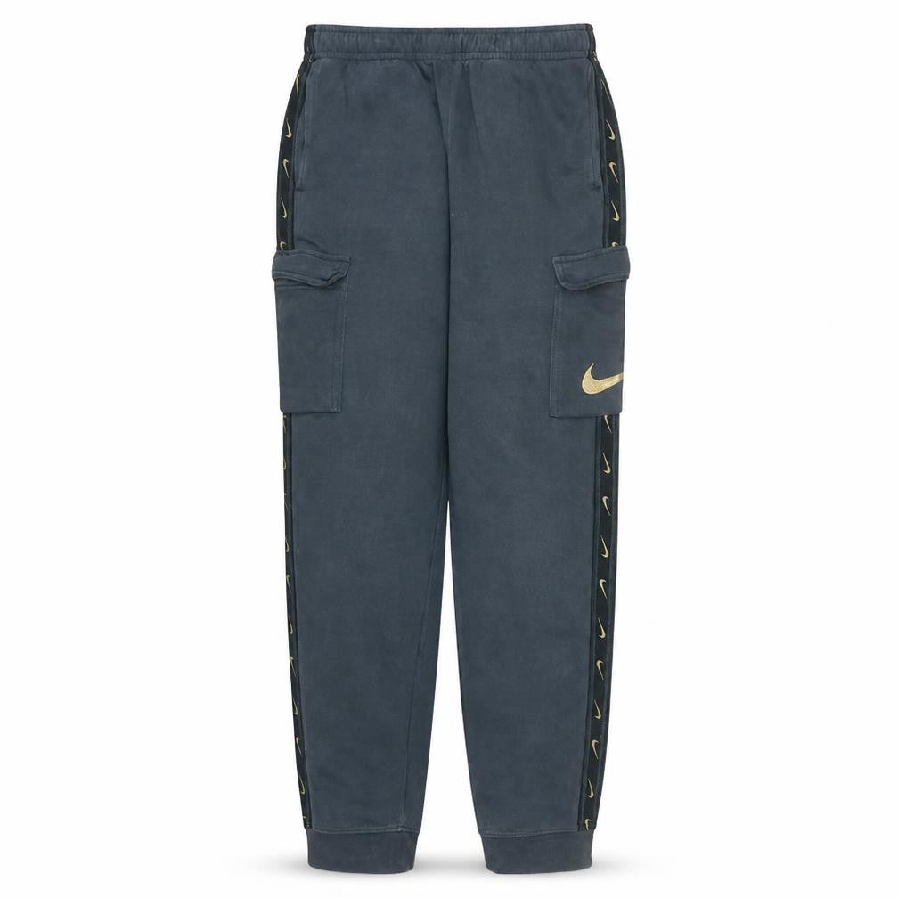 Nike Boys Grey XL Cargo Jogger Trousers with Pockets and Side Stripe