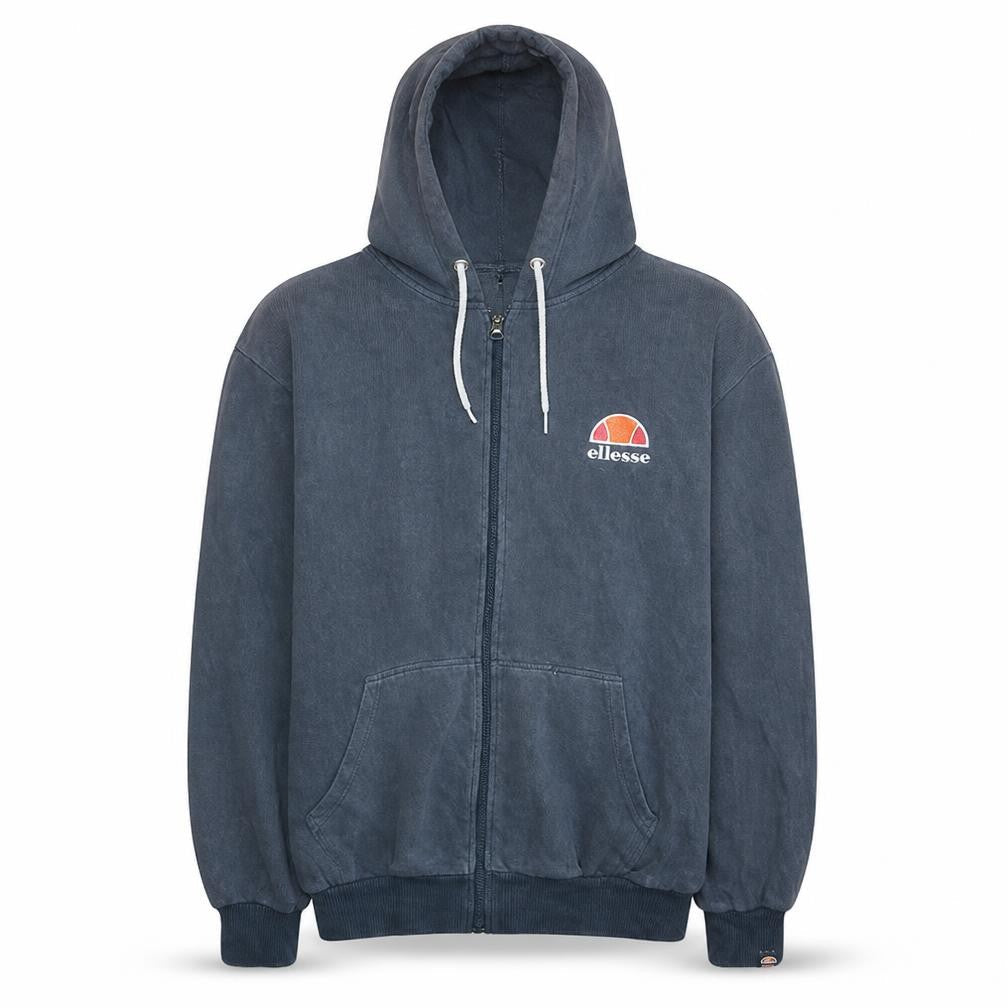 Ellesse Men Blue Full Zip Hoodie S Regular Fit Sports Style