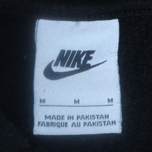 Nike Men's Black Pullover Hoodie Size M Fleece Sports Sweatshirt