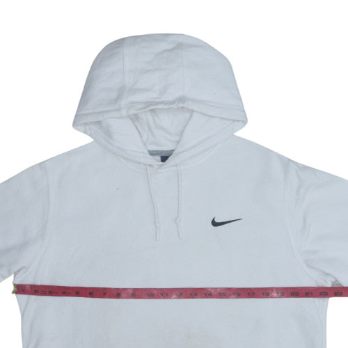 Nike Men's White Pullover Hoodie L Regular Fit Sports Fleece