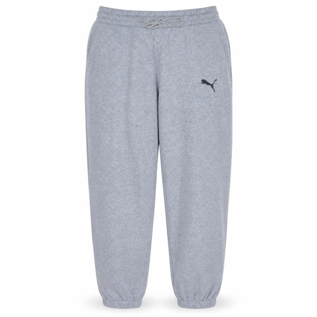 Puma Men’s Grey Regular Fit Sweatpants M Fleece Joggers