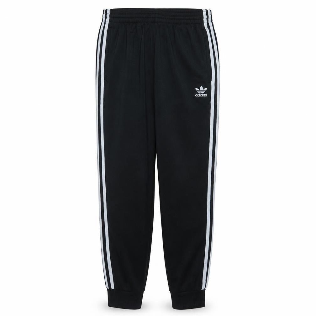 adidas Men's Black Track Pants M Elastic Waist Tapered Fit