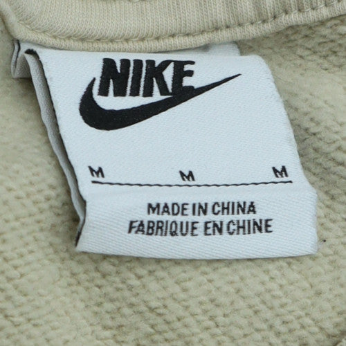 Nike Womens Beige Crew Neck Pullover Sweatshirt Size M