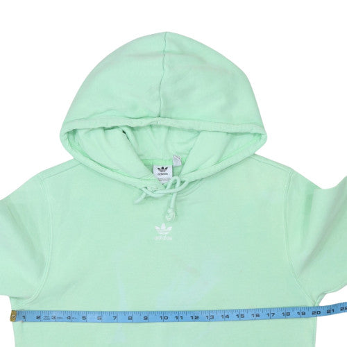 Adidas Women Mint Green Pullover Hoodie Size M Cotton Blend