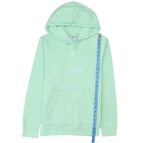 Adidas Women Mint Green Pullover Hoodie Size M Cotton Blend