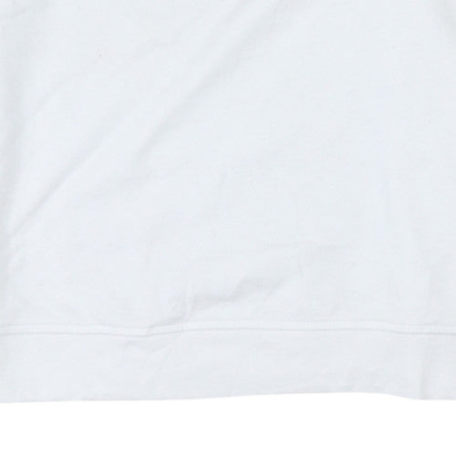 Levi's Women's White Logo Crew Neck Sweatshirt Size L