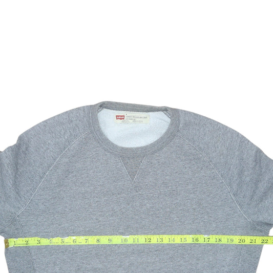 Levi's Men's Grey Classic Crew Neck Pullover Sweatshirt Size M