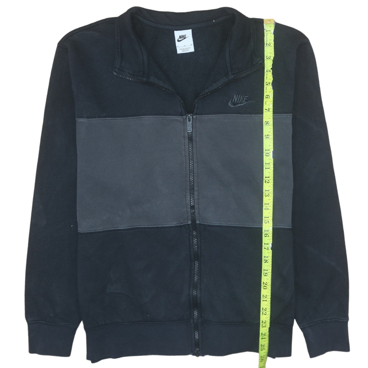 Nike Men's Black Medium Track Jacket Full Zip Fleece Activewear